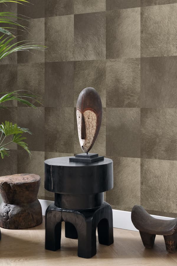Origin Wallcoverings tapet dyreskindsmønster mørkebrunt 53 cm x 10,05 m