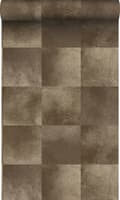 Miniatyrbillede 1 af 8: Origin Wallcoverings tapet dyreskindsmønster mørkebrunt 53 cm x 10,05 m