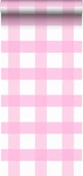 Miniatyrbillede 1 af 5: Sanders & Sanders tapet rombemotiv skinnende lyserødt - 935248 - 53 cm x 10,05 m
