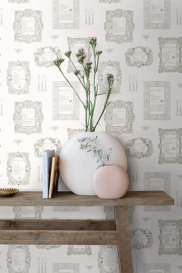 ESTAhome tapet recept beige 53 cm x 10,05 m