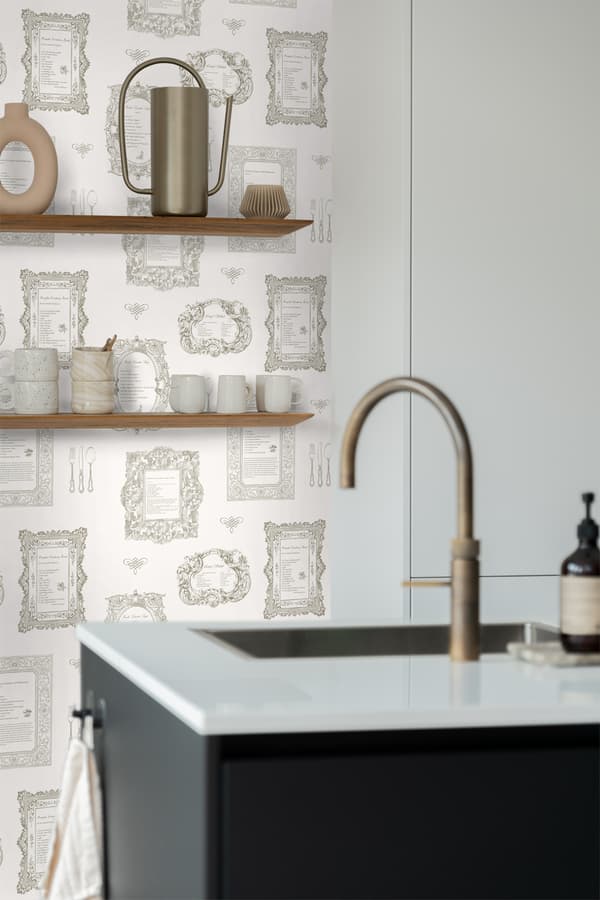 ESTAhome tapet recept beige 53 cm x 10,05 m