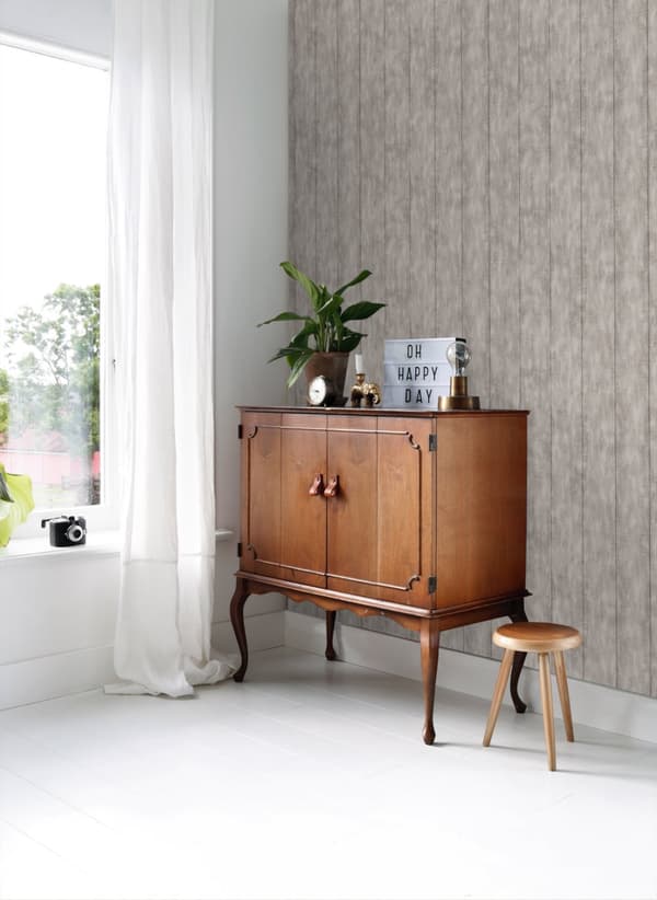 ESTAhome tapet träskräp mullvadsgrått 53 cm x 10,05 m