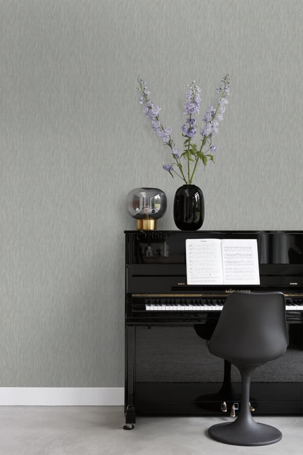 Origin Wallcoverings tapet gräsväv med linnestruktur mullvadsgrått 53 cm x 10,05 m