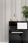 Miniatyrbild 7 av 8: Origin Wallcoverings tapet ränder mullvadsgrått och grått 53 cm x 10,05 m