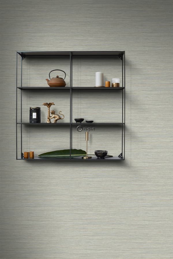 Origin Wallcoverings tapet vävd struktur grön grå 0,53 x 10,05 m