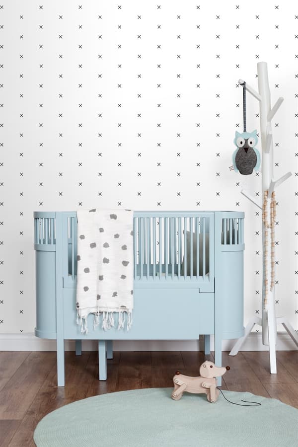 ESTAhome tapet grafiskt motiv svart och vitt 0,53 x 10,05 m
