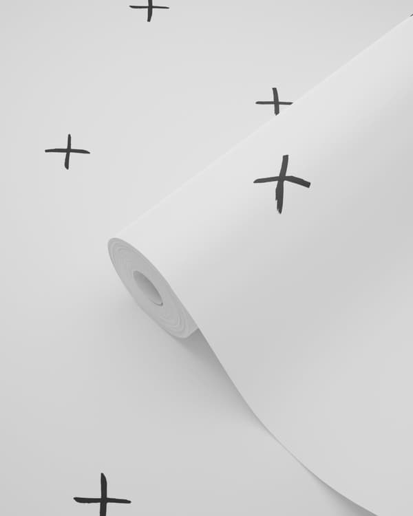 ESTAhome tapet grafiskt motiv svart och vitt 0,53 x 10,05 m