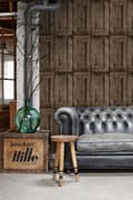 Miniatyrbillede 5 af 8: ESTAhome tapet paneldøre mørkebrunt 53 cm x 10,05 m