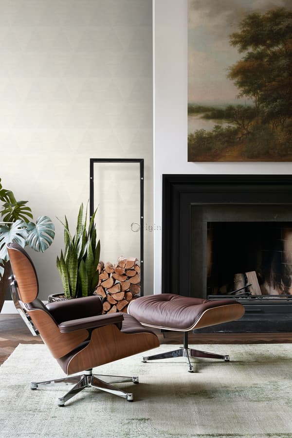 Origin Wallcoverings tapet slitna metalltrianglar benvitt 53 cm x 10,05 m