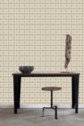 Miniatyrbild 7 av 8: ESTAhome tapet rutor beige och brunt 53 cm x 10,05 m