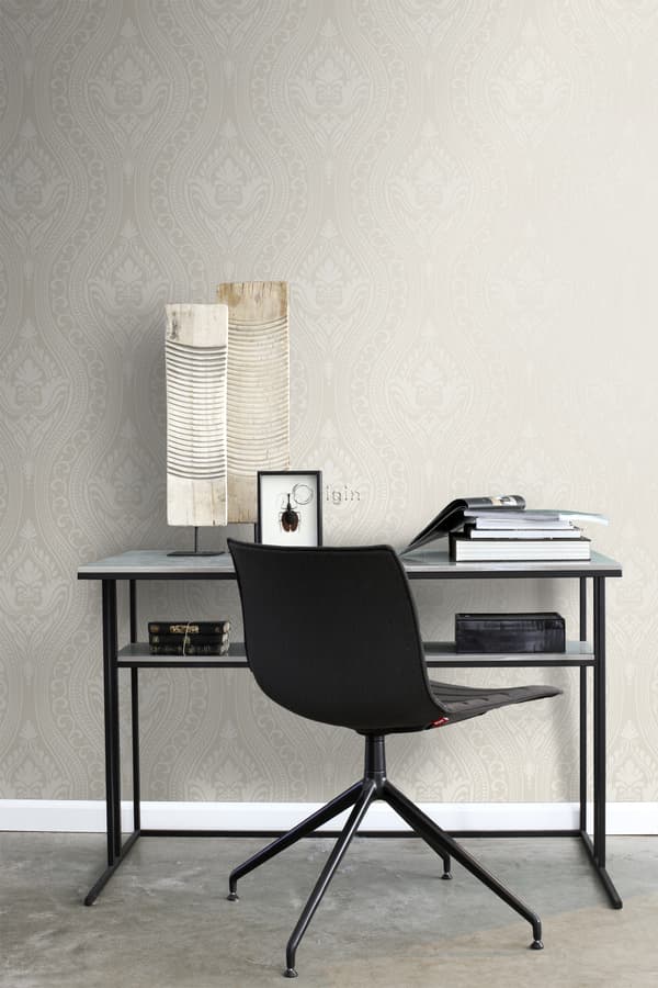 Origin Wallcoverings tapet ornament sølv 53 cm x 10,05 m