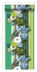 Miniatyrbillede 4 af 4: ESTAhome tapet vintage blomster grønt og limegrønt 53 cm x 10,05 m