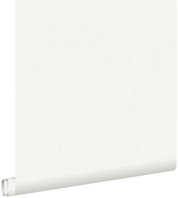 ESTAhome tapet linnedstruktur hvidt 0,53 x 10,05 m
