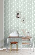 Miniatyrbillede 6 af 8: ESTAhome tapet giraffer mintgrønt 0,53 x 10,05 m