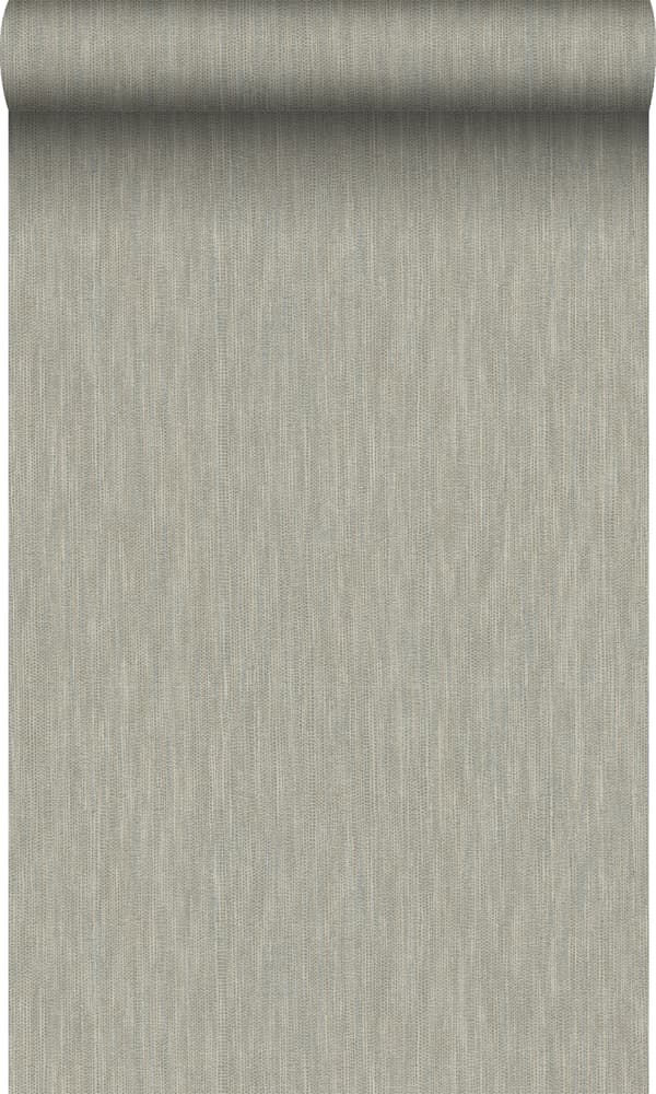 Origin Wallcoverings tapet ensfarvet linnedstruktur brunt 53 cm x 10,05 m