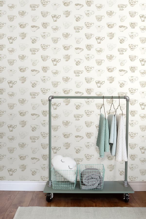 ESTAhome tapet koppar och fat beige 53 cm x 10,05 m