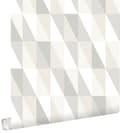 Miniatyrbild 1 av 8: ESTAhome tapet grafiska trianglar silver, grått och beige 53 cm x 10,05 m