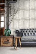 Miniatyrbild 5 av 8: ESTAhome tapet paneldörrar vitt 53 cm x 10,05 m