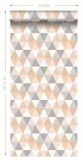 Miniatyrbillede 8 af 8: Origin Wallcoverings tapet grafiske trekanter beige 53 cm x 10,05 m