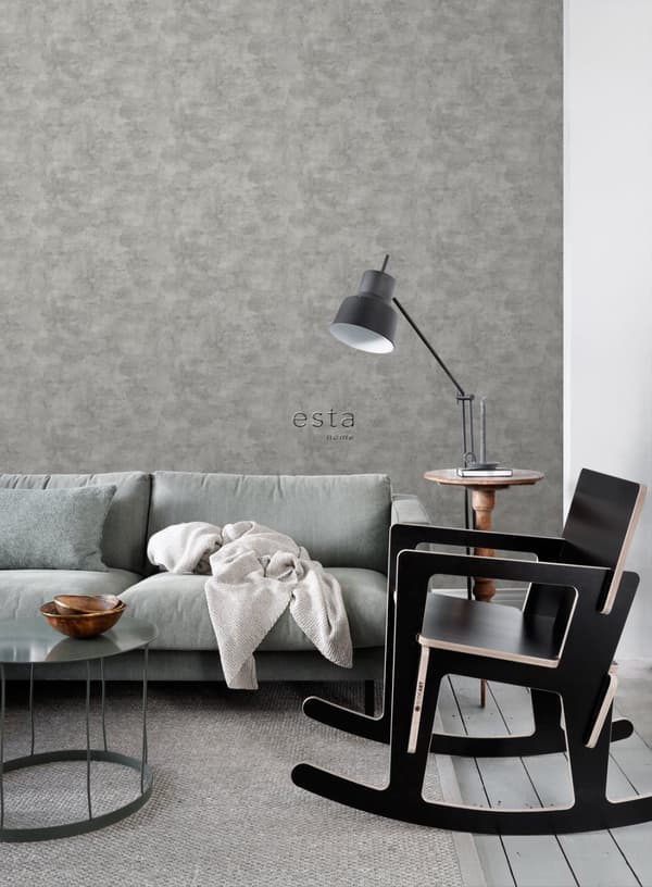 ESTAhome tapet betonlook varmgråt 53 cm x 10,05 m