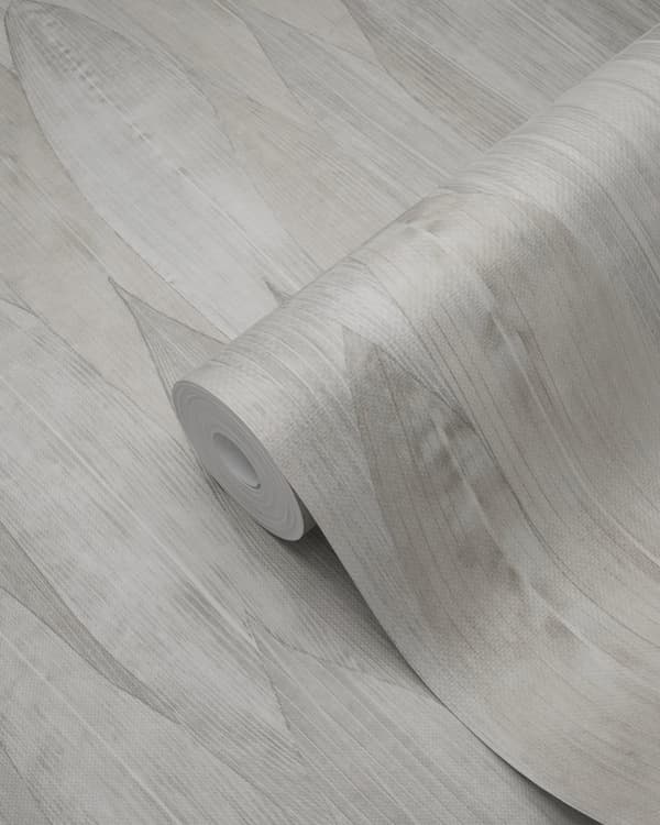 Origin Wallcoverings tapet löv varmt grått 53 cm x 10,05 m