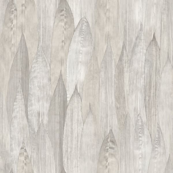 Origin Wallcoverings tapet löv varmt grått 53 cm x 10,05 m