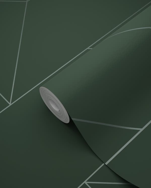 Origin Wallcoverings tapet grafiska linjer grönt 0,53 x 10,05 m