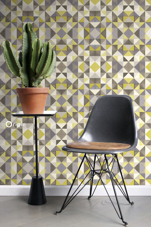 Origin Wallcoverings tapet kubisme okkergult 53 cm x 10,05 m