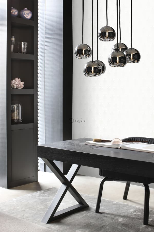 Origin Wallcoverings tapet grafisk form vitt 53 cm x 10,05 m