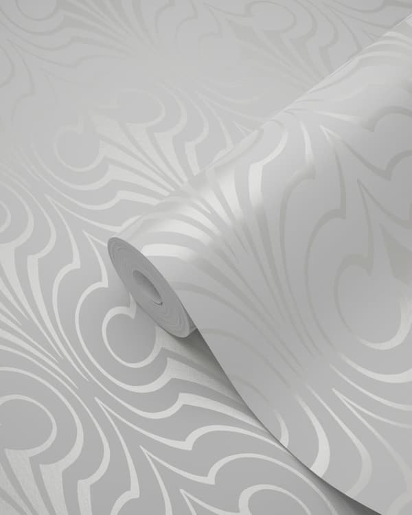 Origin Wallcoverings tapet grafisk form vitt 53 cm x 10,05 m
