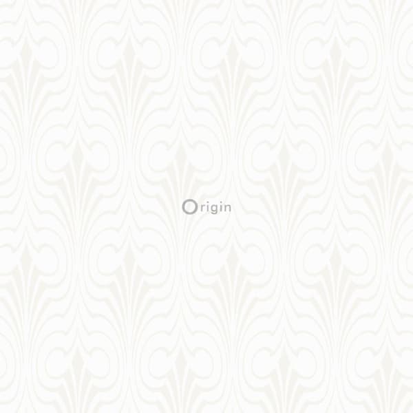 Origin Wallcoverings tapet grafisk form vitt 53 cm x 10,05 m