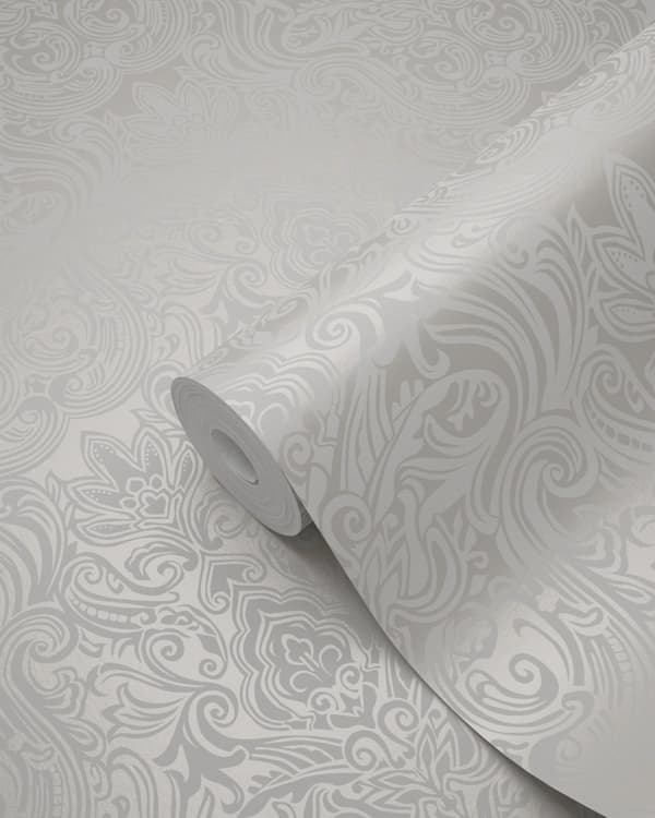 Origin Wallcoverings tapet ornament ljusgrått 53 cm x 10,05 m
