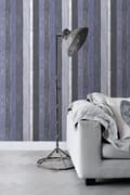 Miniatyrbild 5 av 8: ESTAhome tapet träplankor blått 53 cm x 10,05 m