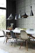 Miniatyrbild 3 av 8: Origin Wallcoverings tapet stora slitna rostiga metallplåtar med nitar ljust lagungrönt 53 cm x 10,05 m