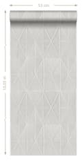 Miniatyrbild 5 av 5: Origin Wallcoverings tapet grafisk form grått 53 cm x 10,05 m