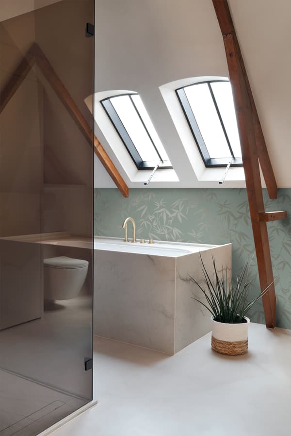 Origin Wallcoverings tapet bambublad grönt 0,53 x 10,05 m