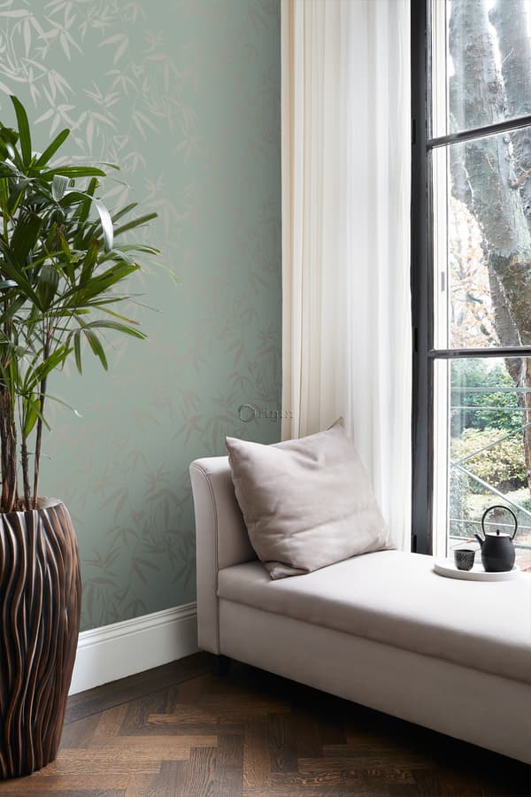 Origin Wallcoverings tapet bambublad grönt 0,53 x 10,05 m