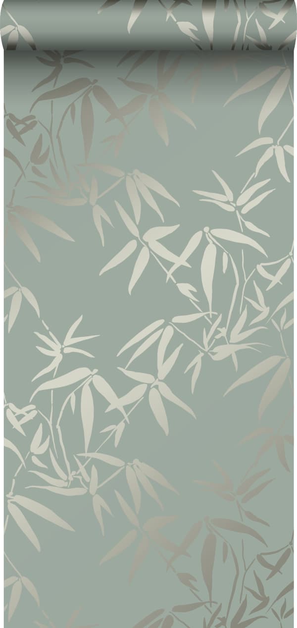 Origin Wallcoverings tapet bambublad grönt 0,53 x 10,05 m