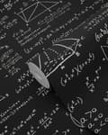 Miniatyrbild 6 av 8: ESTAhome tapet matematiska formler matt svart 53 cm x 10,05 m