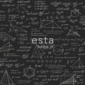 Miniatyrbild 7 av 8: ESTAhome tapet matematiska formler matt svart 53 cm x 10,05 m
