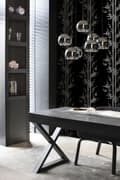 Miniatyrbild 3 av 8: Origin Wallcoverings tapet bambu matt svart och grått 53 cm x 10,05 m