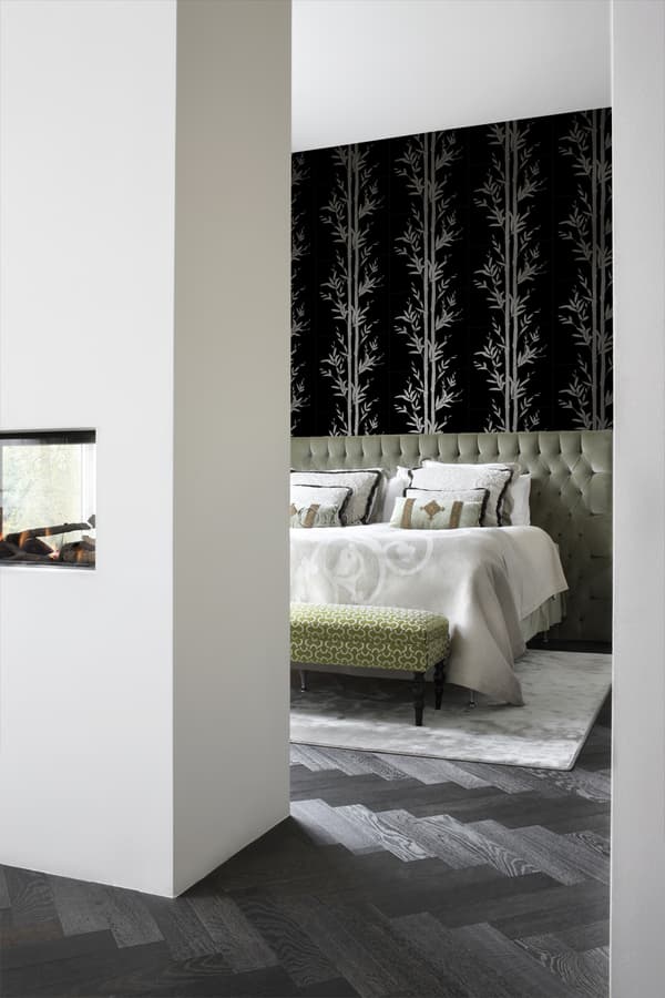 Origin Wallcoverings tapet bambu matt svart och grått 53 cm x 10,05 m