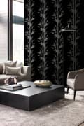 Miniatyrbild 6 av 8: Origin Wallcoverings tapet bambu matt svart och grått 53 cm x 10,05 m