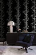 Miniatyrbild 7 av 8: Origin Wallcoverings tapet bambu matt svart och grått 53 cm x 10,05 m