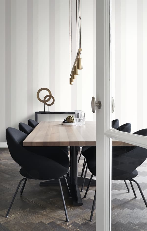 Origin Wallcoverings tapet striber hvidt 53 cm x 10,05 m