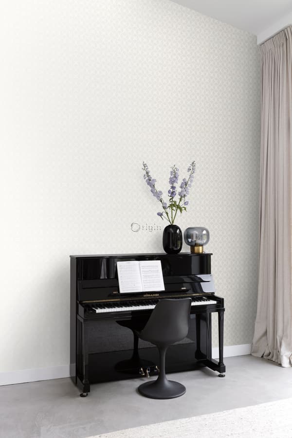 Origin Wallcoverings tapet grafik hvidt 53 cm x 10,05 m