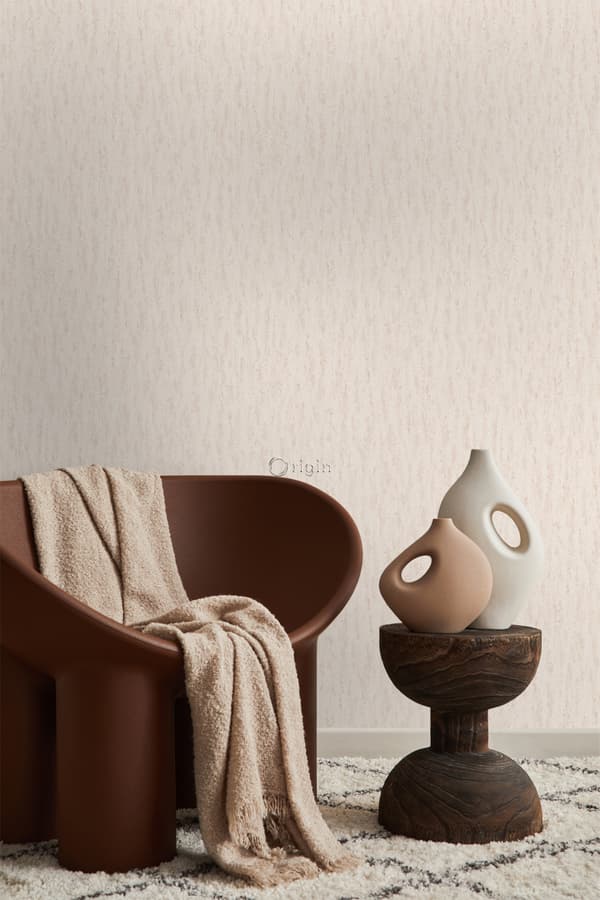 Origin Wallcoverings tapet travertin naturlig kalksten ljust persikofärgat 53 cm x 10,05 m