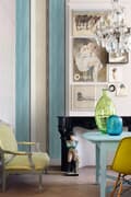 Miniatyrbillede 4 af 7: Origin Wallcoverings tapet striber turkis og beige 53 cm x 10,05 m