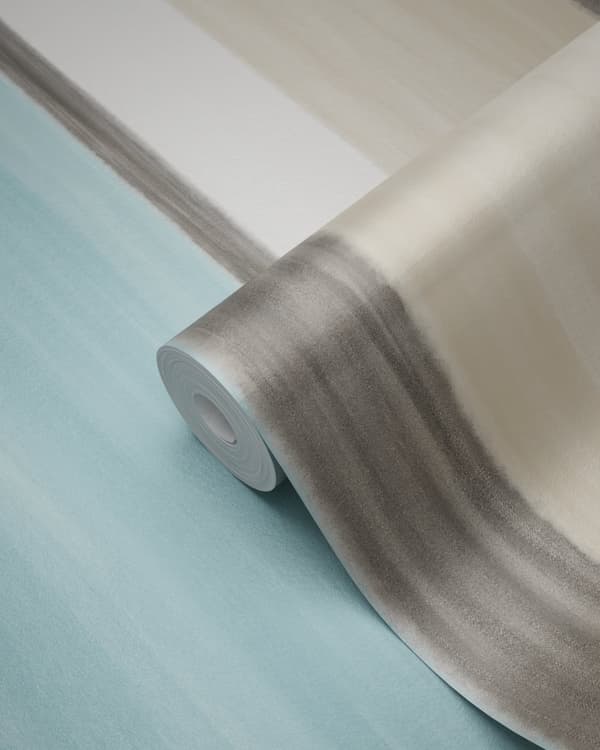 Origin Wallcoverings tapet striber turkis og beige 53 cm x 10,05 m