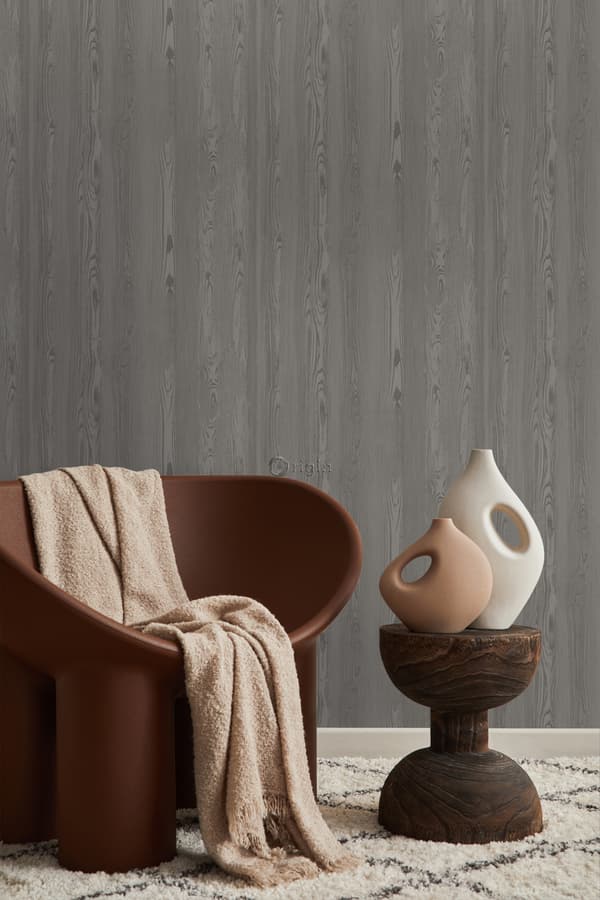 Origin Wallcoverings tapet färska träplankor grått 53 cm x 10,05 m